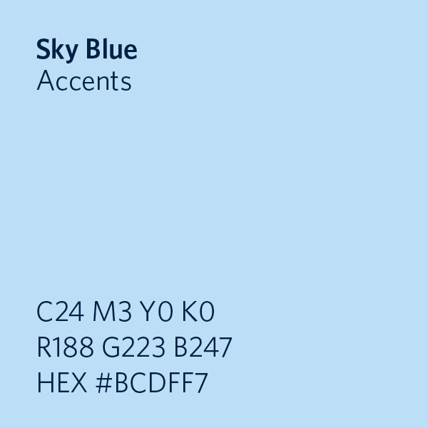 Sky Blue Accents swatch HEX #BCDFF7