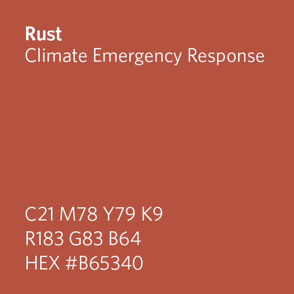 Rust swatch HEX #B65340