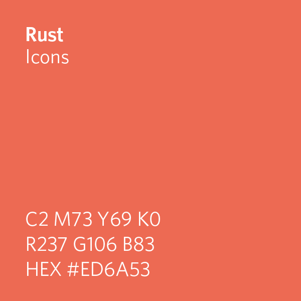 Rust Icons swatch HEX #ED6A53