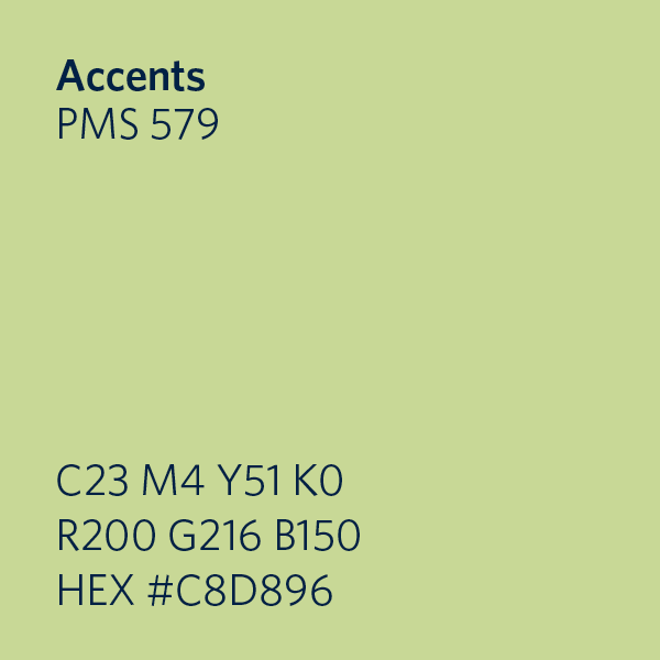 Accents Swatch PMS 579 HEX#C8D996