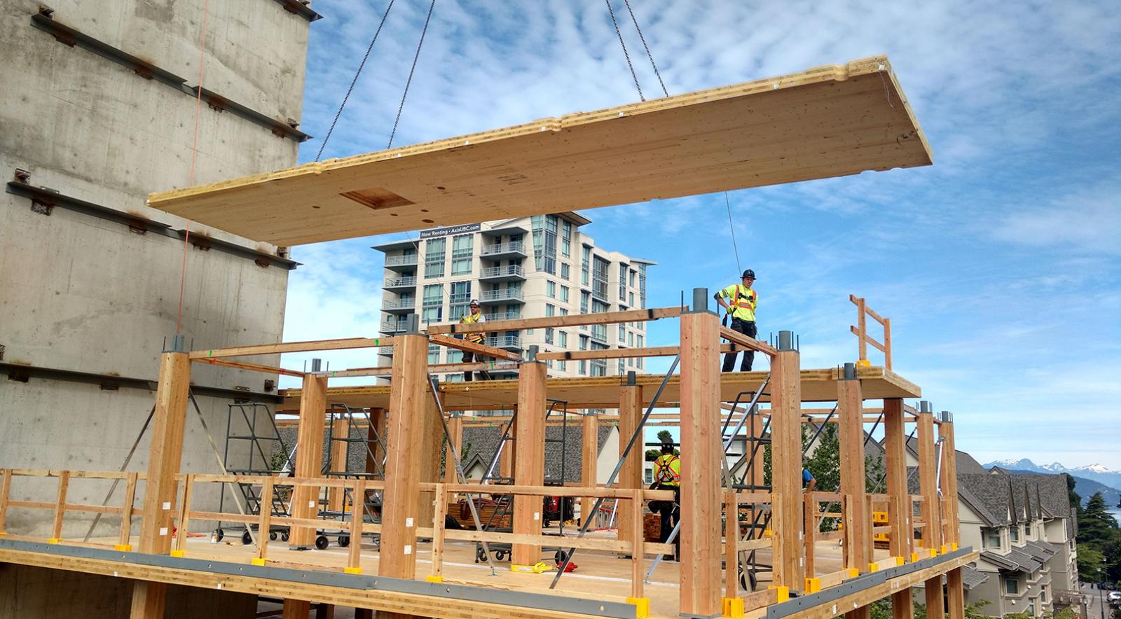 Level of Brock Commons during construction